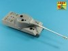 Aber 35L-231 10,5cm KwK L/70 barrel with double baffle muzzle brake for German Pz.Kpfw. VII Lowe 1/35 1/35